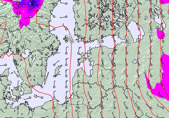 Estonia forecast chart for Wednesday, April 29th, 2026 at 6:00 AM