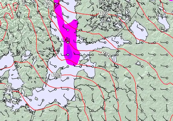 Estonia forecast chart for Thursday, April 30th, 2026 at 12:00 AM