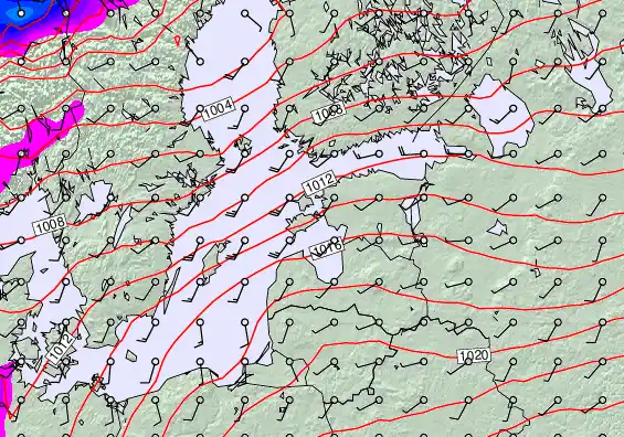 Estonia forecast chart for Saturday, May 2nd, 2026 at 6:00 PM