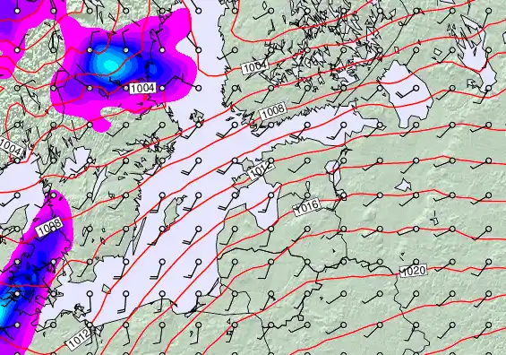 Estonia forecast chart for Sunday, May 3rd, 2026 at 12:00 AM