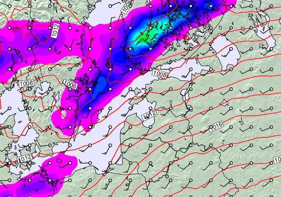 Estonia forecast chart for Sunday, May 3rd, 2026 at 12:00 PM