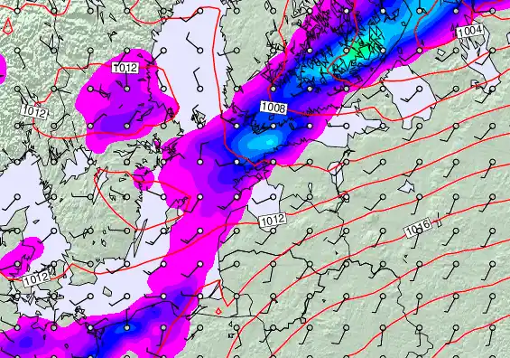 Estonia forecast chart for Sunday, May 3rd, 2026 at 6:00 PM