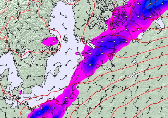 Estonia forecast chart for Monday, May 4th, 2026 at 12:00 AM