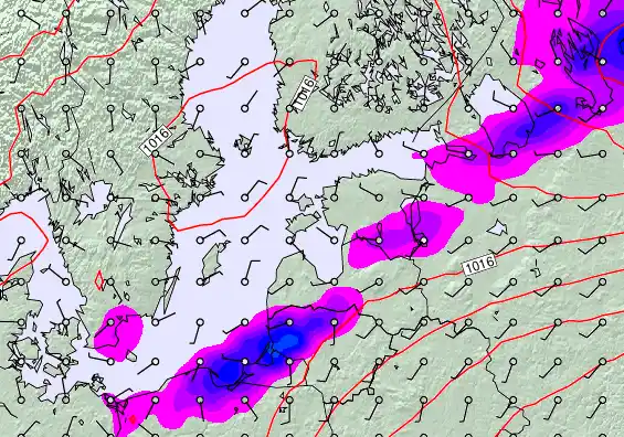 Estonia forecast chart for Monday, May 4th, 2026 at 6:00 AM