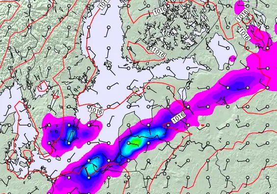 Estonia forecast chart for Monday, May 4th, 2026 at 12:00 PM