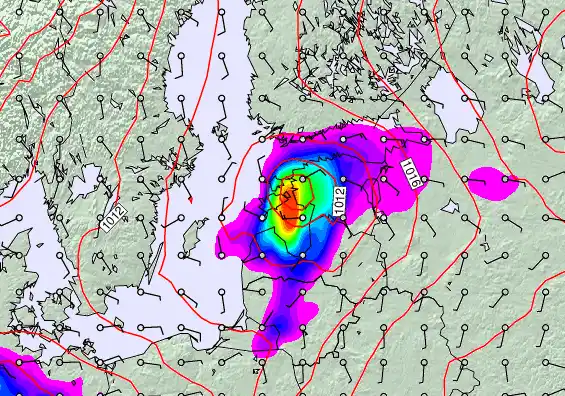 Estonia forecast chart for Tuesday, May 5th, 2026 at 12:00 AM