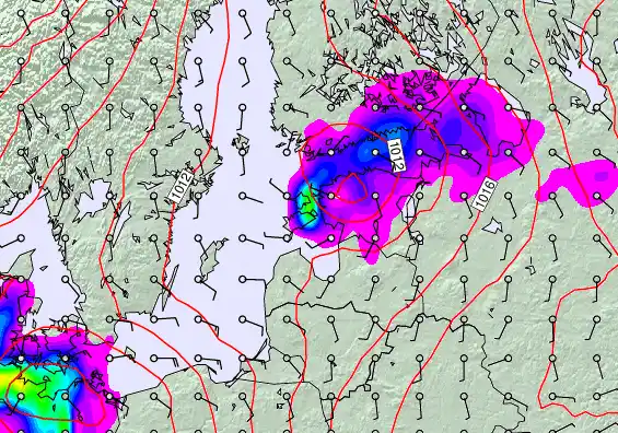 Estonia forecast chart for Tuesday, May 5th, 2026 at 6:00 AM