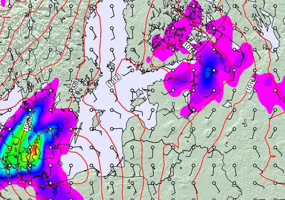 Estonia forecast chart for Tuesday, May 5th, 2026 at 12:00 PM