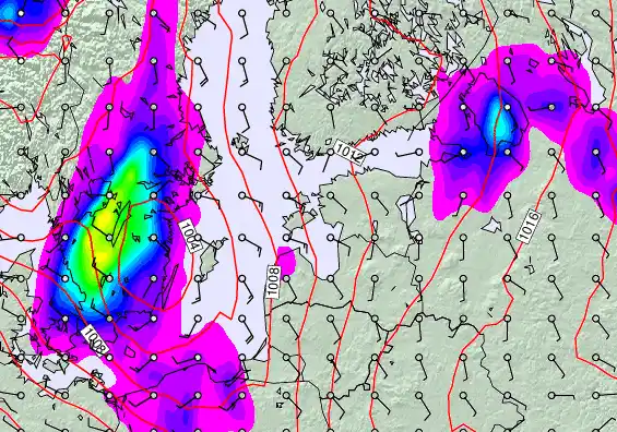 Estonia forecast chart for Tuesday, May 5th, 2026 at 6:00 PM