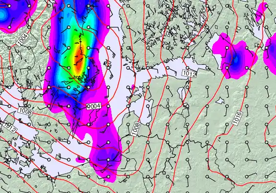 Estonia forecast chart for Wednesday, May 6th, 2026 at 12:00 AM
