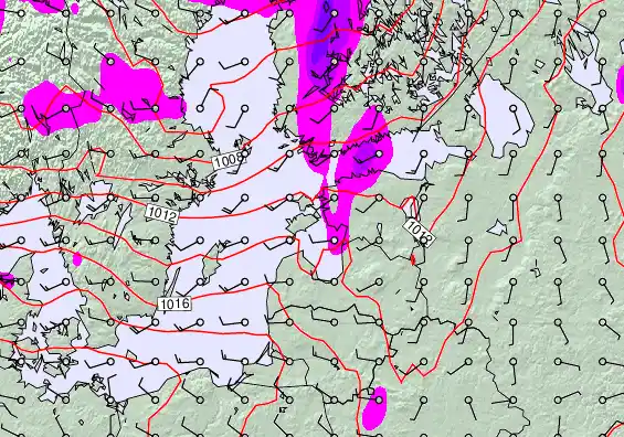 Estonia forecast chart for Wednesday, May 6th, 2026 at 12:00 PM