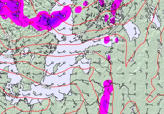 Estonia forecast chart for Wednesday, May 6th, 2026 at 6:00 PM