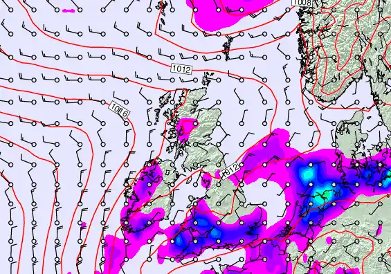 United Kingdom forecast chart for Sunday, May 3rd, 2026 at 6:00 PM