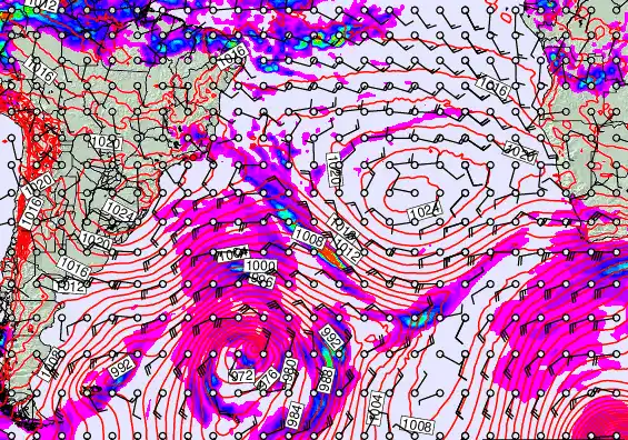 South Atlantic forecast chart for Tuesday, May 12th, 2026 at 12:00 AM