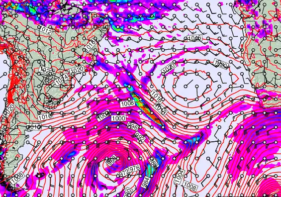 South Atlantic forecast chart for Tuesday, May 12th, 2026 at 6:00 AM