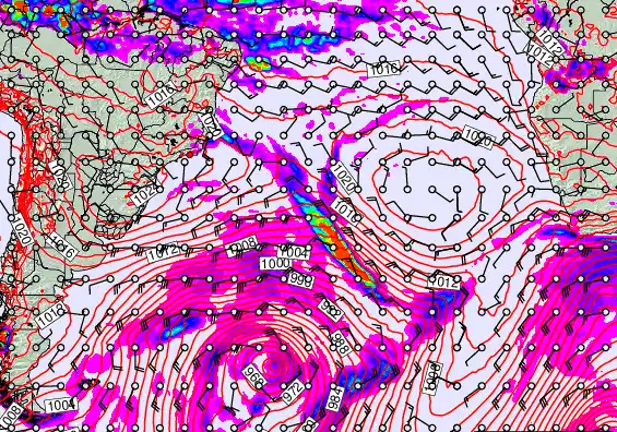 South Atlantic forecast chart for Tuesday, May 12th, 2026 at 12:00 PM