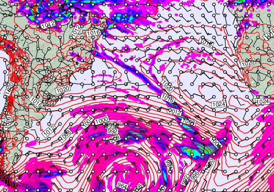 South Atlantic forecast chart for Wednesday, May 13th, 2026 at 6:00 AM