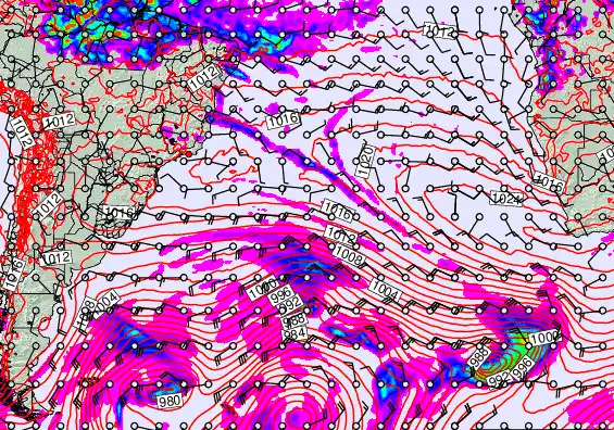 South Atlantic forecast chart for Wednesday, May 13th, 2026 at 6:00 PM
