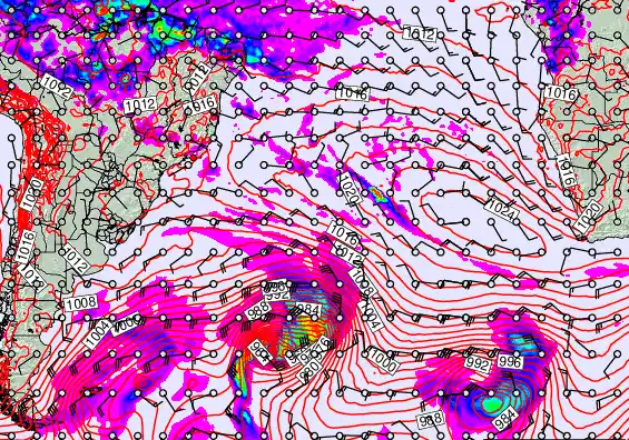 South Atlantic forecast chart for Friday, May 15th, 2026 at 12:00 AM