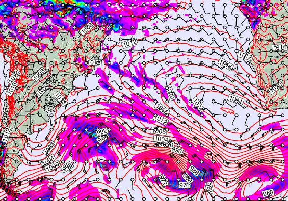 South Atlantic forecast chart for Friday, May 15th, 2026 at 6:00 PM