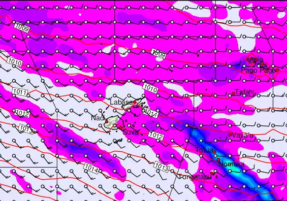 Fiji Islands forecast chart for Wednesday, May 13th, 2026 at 12:00 AM