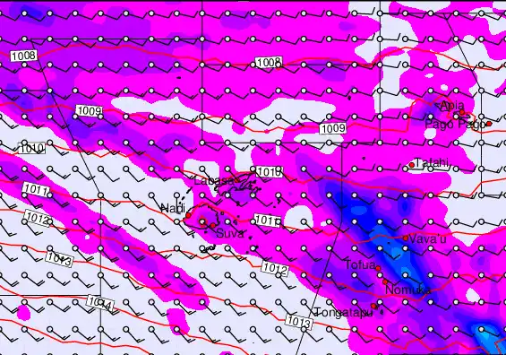 Fiji Islands forecast chart for Wednesday, May 13th, 2026 at 6:00 AM