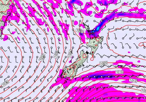 New Zealand forecast chart for Tuesday, May 12th, 2026 at 12:00 AM