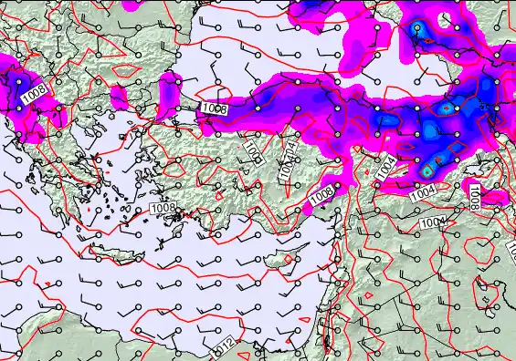 Turkey forecast chart for Wednesday, May 13th, 2026 at 12:00 PM
