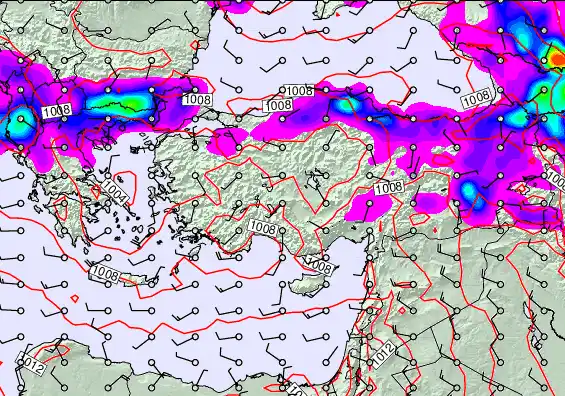 Turkey forecast chart for Wednesday, May 13th, 2026 at 6:00 PM