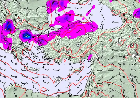 Turkey forecast chart for Thursday, May 14th, 2026 at 6:00 AM