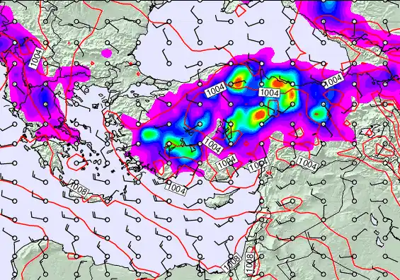 Turkey forecast chart for Thursday, May 14th, 2026 at 6:00 PM