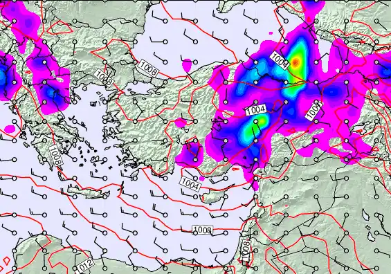 Turkey forecast chart for Friday, May 15th, 2026 at 12:00 AM