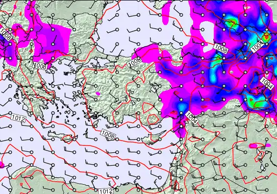 Turkey forecast chart for Friday, May 15th, 2026 at 12:00 PM