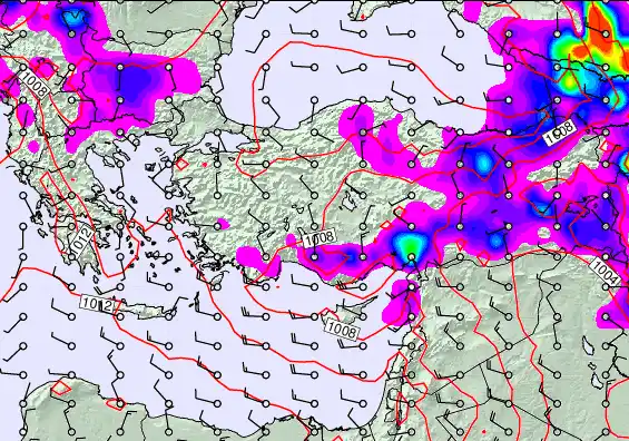 Turkey forecast chart for Friday, May 15th, 2026 at 6:00 PM