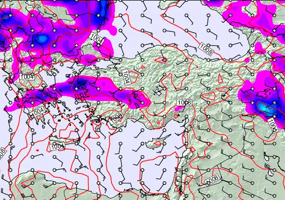 Turkey forecast chart for Sunday, May 17th, 2026 at 12:00 PM