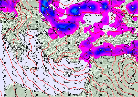 Turkey forecast chart for Tuesday, May 19th, 2026 at 6:00 AM