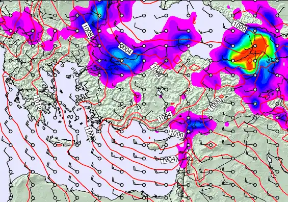 Turkey forecast chart for Wednesday, May 20th, 2026 at 12:00 AM