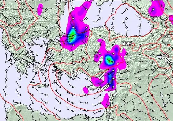 Turkey forecast chart for Friday, May 22nd, 2026 at 6:00 AM