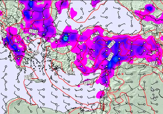 Turkey forecast chart for Friday, May 22nd, 2026 at 12:00 PM