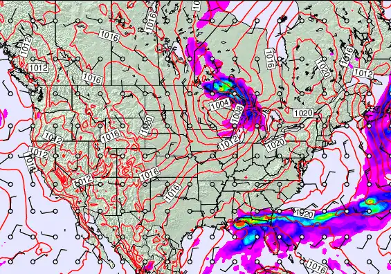 USA forecast chart for Tuesday, May 12th, 2026 at 6:00 PM