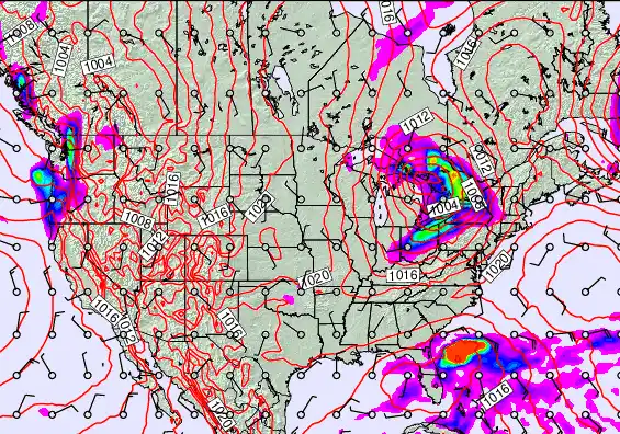 USA forecast chart for Wednesday, May 13th, 2026 at 12:00 PM
