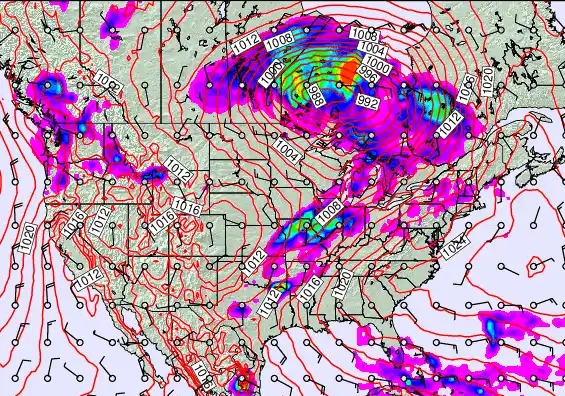 USA forecast chart for Tuesday, May 19th, 2026 at 12:00 PM