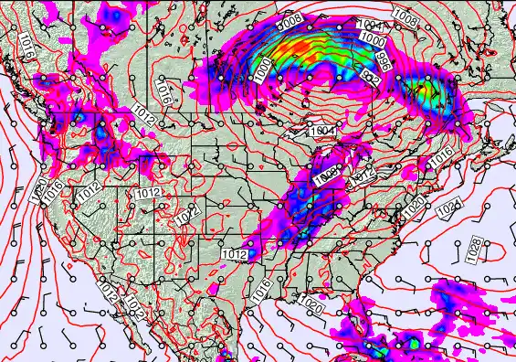 USA forecast chart for Tuesday, May 19th, 2026 at 6:00 PM