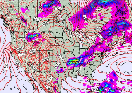 USA forecast chart for Wednesday, May 20th, 2026 at 12:00 PM