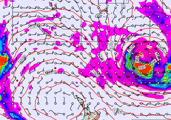 New Zealand to Fiji forecast chart for Thursday, May 21st, 2026 at 12:00 AM