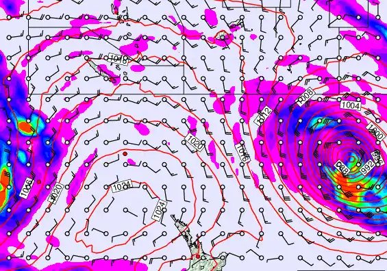 New Zealand to Fiji forecast chart for Thursday, May 21st, 2026 at 6:00 PM
