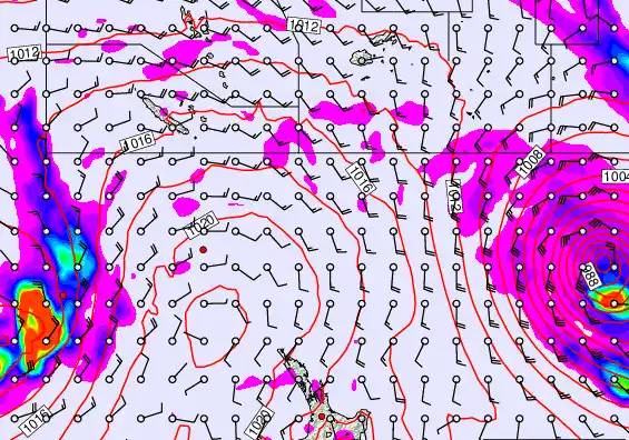 New Zealand to Fiji forecast chart for Friday, May 22nd, 2026 at 6:00 AM