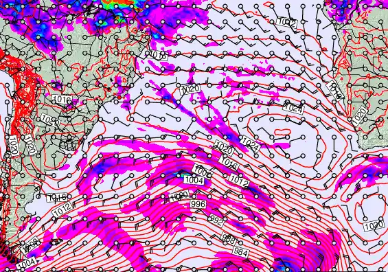 South Atlantic forecast chart for Friday, May 15th, 2026 at 12:00 AM