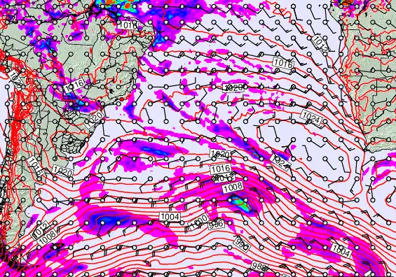 South Atlantic forecast chart for Friday, May 15th, 2026 at 12:00 PM