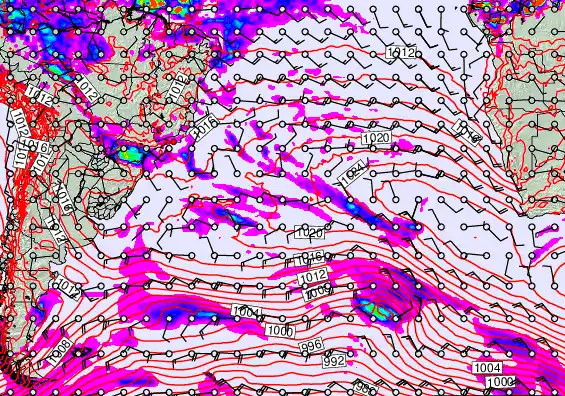 South Atlantic forecast chart for Friday, May 15th, 2026 at 6:00 PM